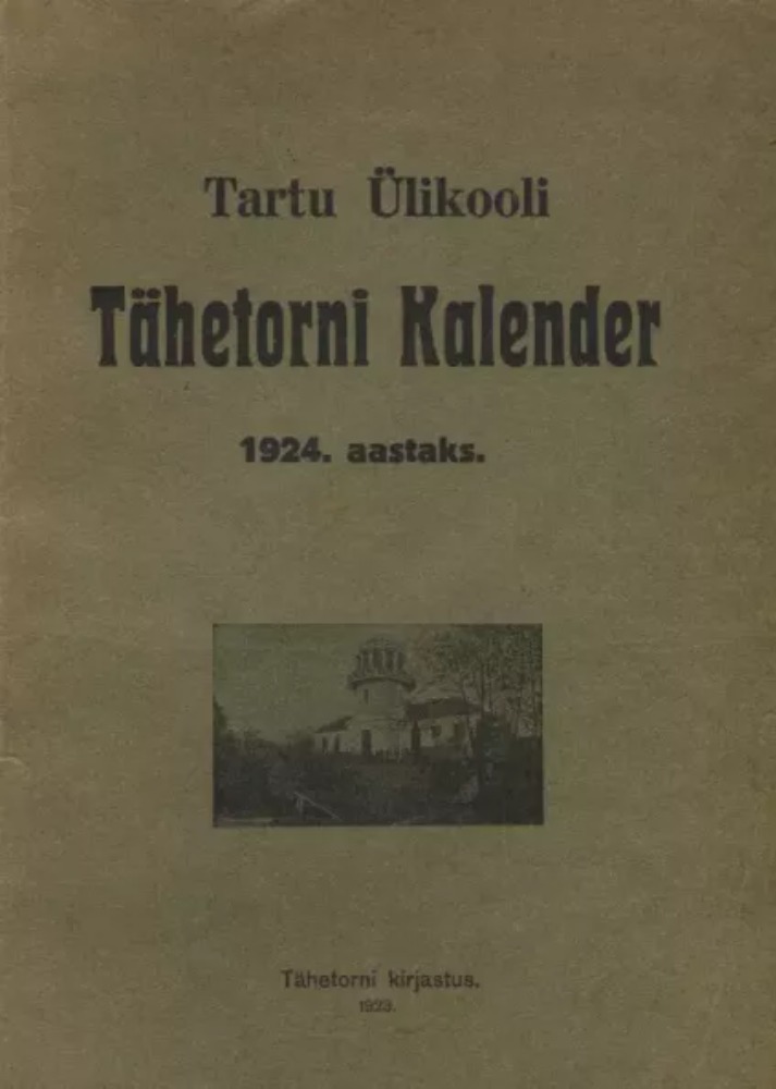 Tartu Ülikooli Tähetorni kalender 1924. aastaks