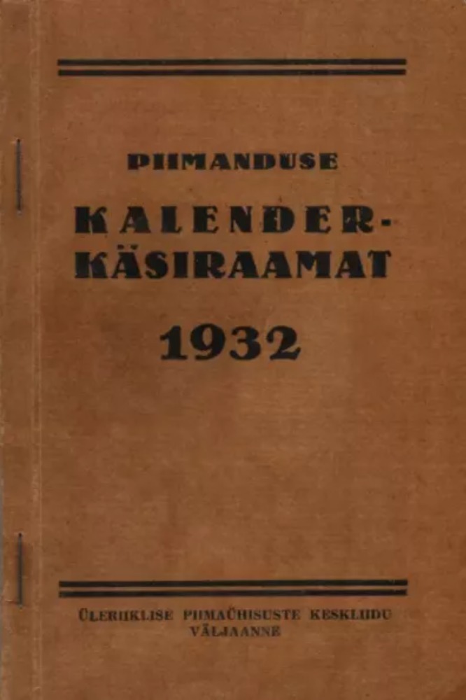 Piimanduse kalender-käsiraamat 1932