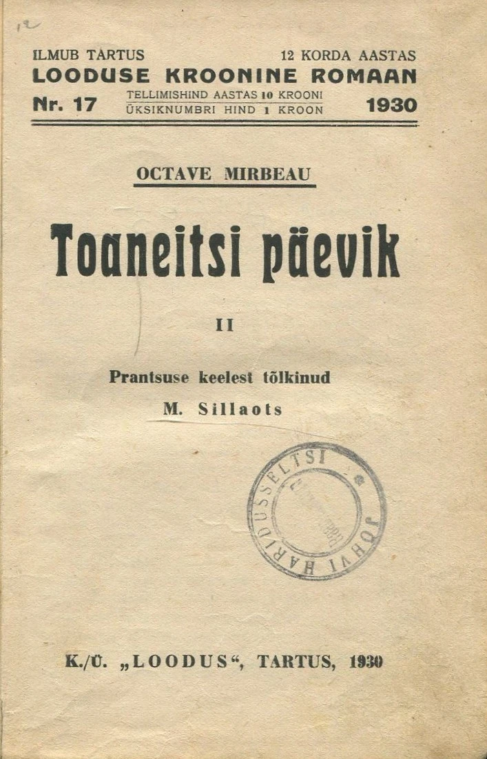 Toaneitsi päevik II