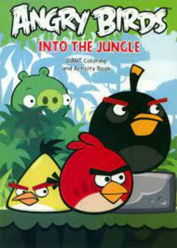 Angry Birds Into the Jungle Giant Coloring and Activity Book 