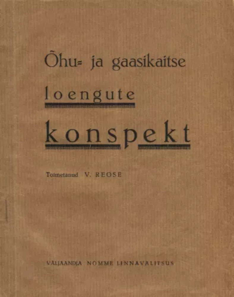 Õhu- ja gaasikaitse loengute konspekt