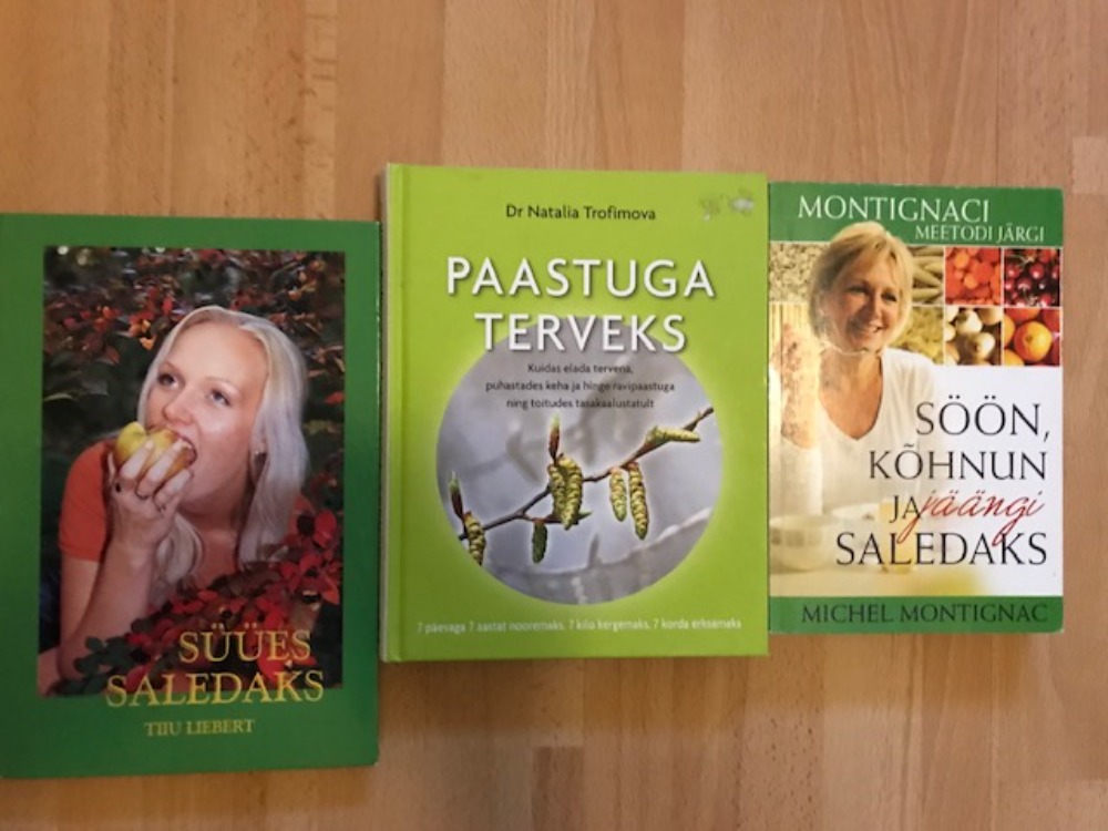Tervislik toitumine, 3 raamatut