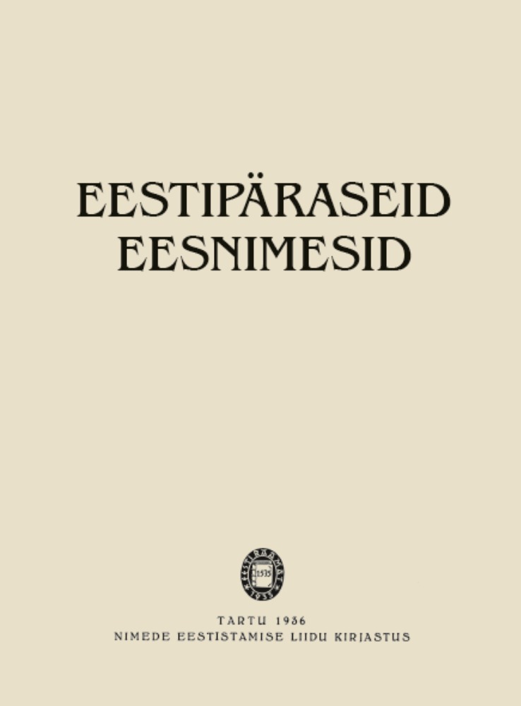 Eestipäraseid eesnimesid