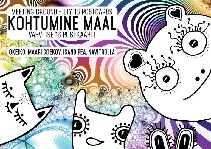 Kohtumine maal värvi ise 16 postkaarti = Meeting ground - diy 16 postcards