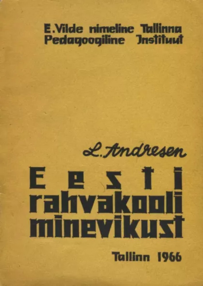 Eesti rahvakooli minevikust