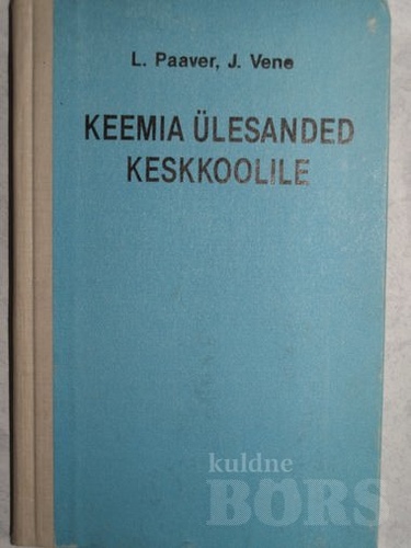 Keemia ülesanded keskkoolile