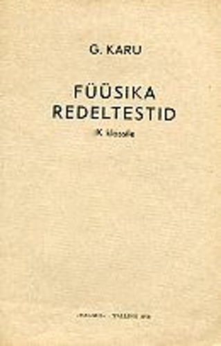 Füüsika redeltestid X klassile