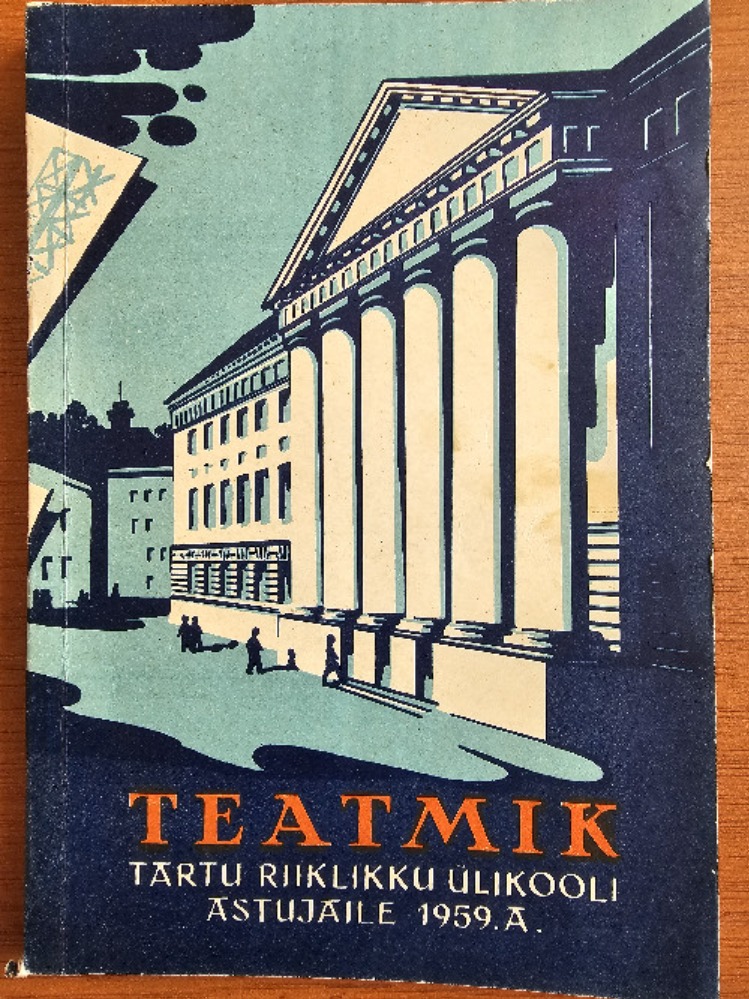 Teatmik Tartu Riiklikku Ülikooli astujale 1959.a