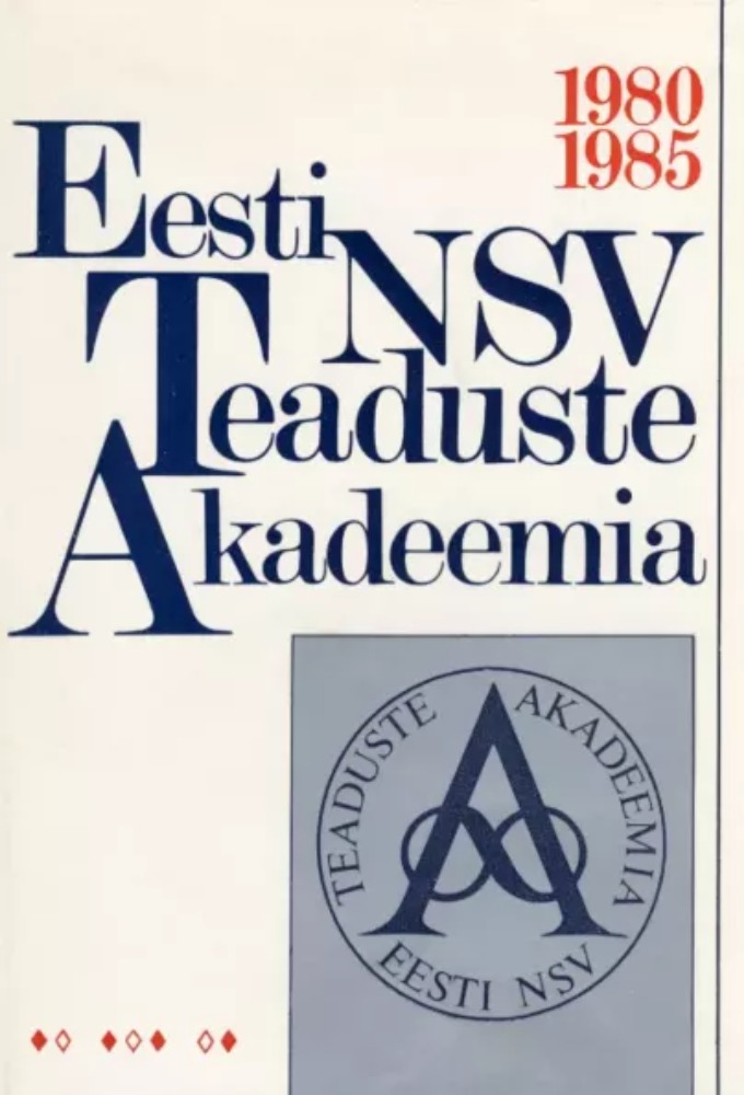 Eesti NSV Teaduste Akadeemia 1980-1985