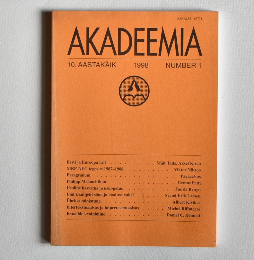 Akadeemia 1/1998