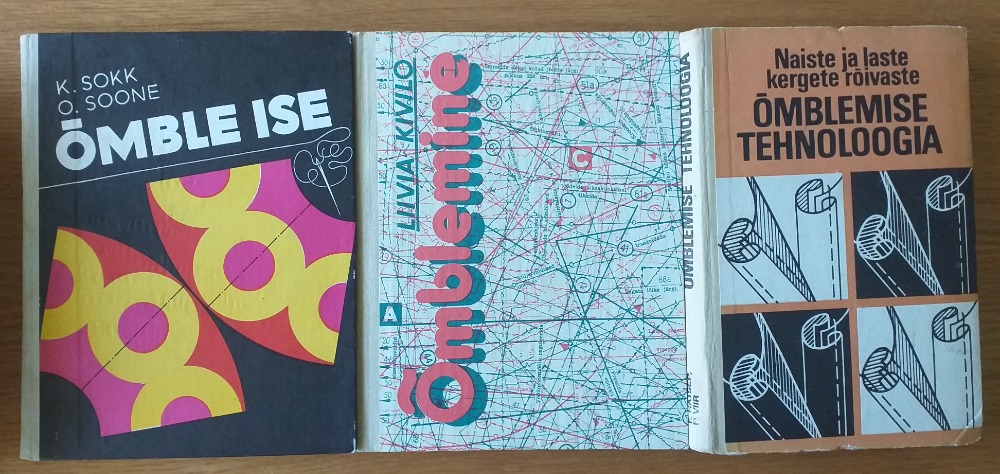 Õmblemise käsiraamatud – 3 raamatut