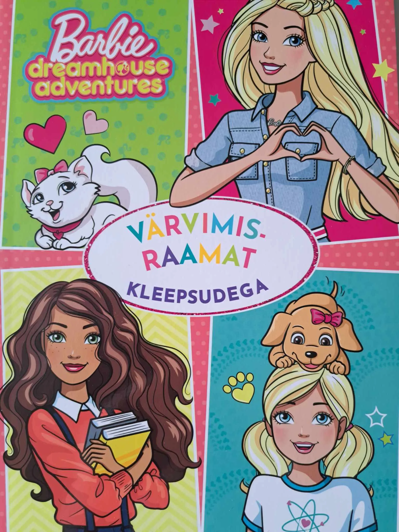 Barbie värvimisraamat kleepsudega