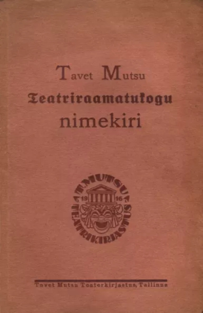 Tavet Mutsu spetsiaal teatriraamatukogu nimestik