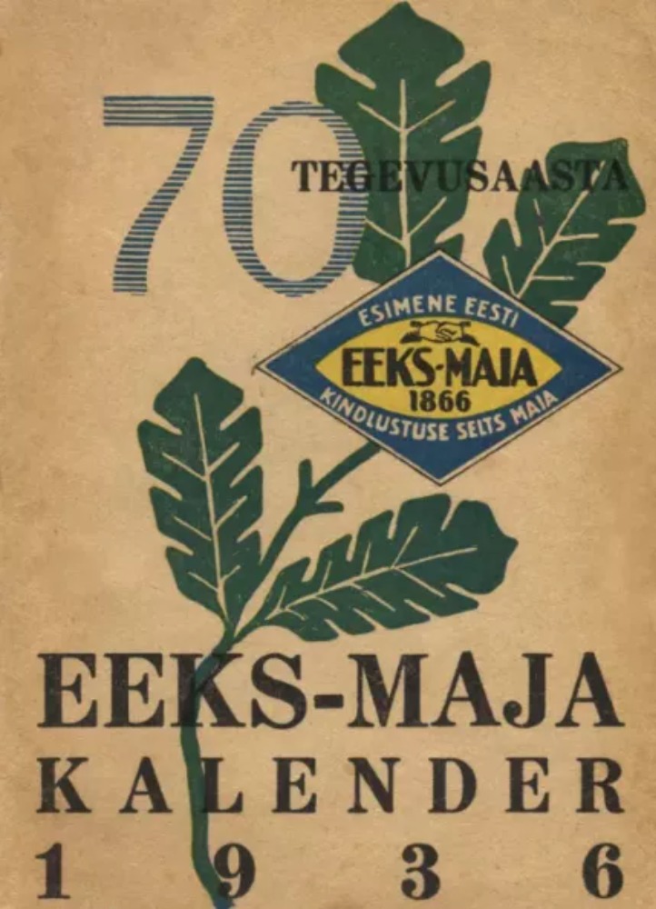 EEKS-maja kalender 1936
