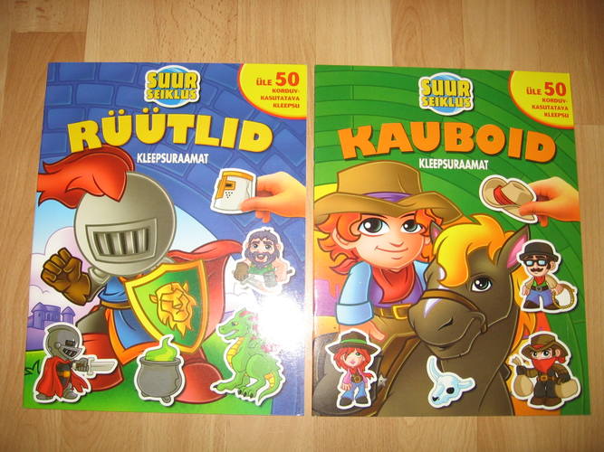 Kauboid. Rüütlid. (2 kleepsuraamatut)