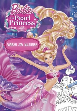 Barbie Pearl Princess. Värvi ja kleebi!