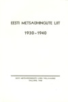 Eesti Metsaühingute Liit 1930-1940