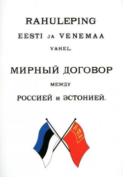 Rahuleping Eesti ja Venemaa vahel = Мирный договор между Россией и Эстонией