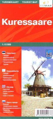 Kuressaare linna kaart = kaupunkikartta = city map = карта города