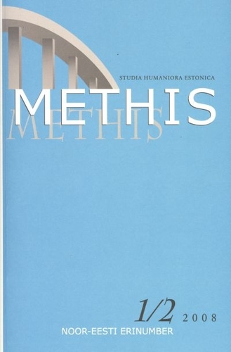 "Noor-Eesti" kümme aastat: esteetika ja tähendus. Methis. Studia humaniora Estonica 1/2 2008