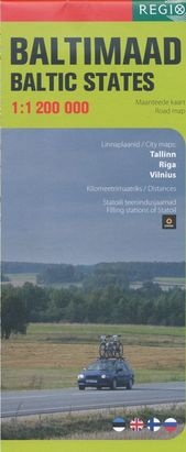 Baltimaad maanteede kaart = Baltic states