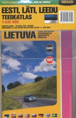 Eesti, Latvija, Lietuva Regio teedeatlas = autocelu atlants = autokeliu atlasas = road atlas