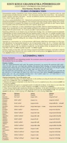 Eesti keele grammatika põhireeglid (eesti keelt võõrkeelena õppijatele)