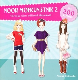 Noor moekunstnik. värvi ja riieta stiilseid tüdrukuid