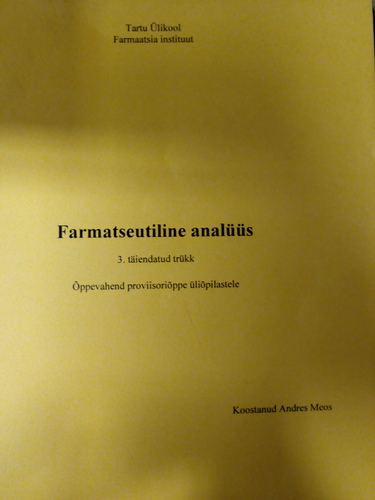 Farmatseutiline analüüs