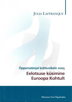 Eelotsusemenetluse kaasusõpped