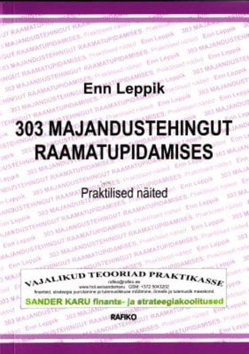 303 majandustehingut raamatupidamises