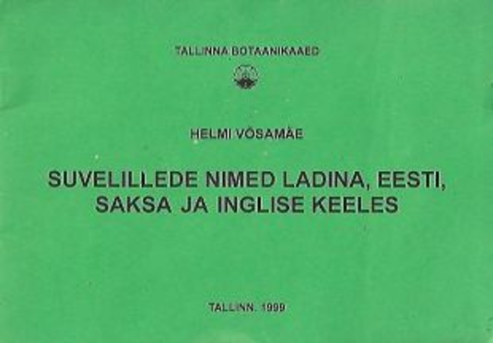 Suvelillede nimed ladina, eesti, saksa ja inglise keeles
