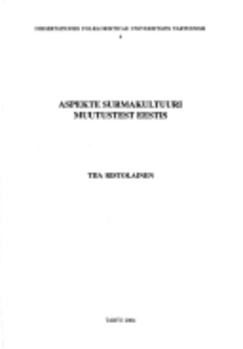 Aspekte surmakultuuri muutustest Eestis