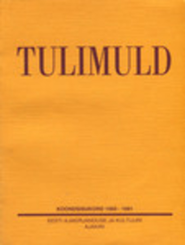 Tulimuld : koondsisukord 1950-1991