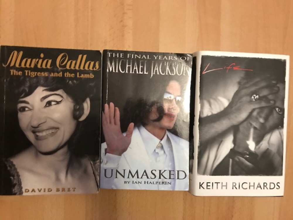 Lauljate biograafiad, 3 raamatut