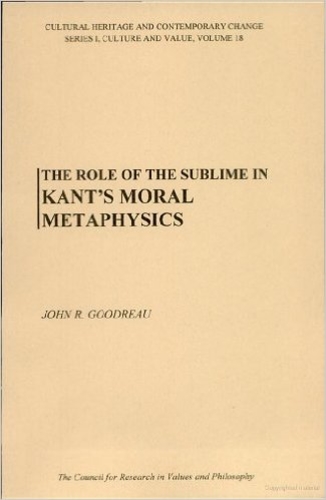 The Role of the Sublime in Kant's Moral Metaphysics