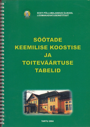 Söötade keemilise koostise ja toiteväärtuse tabelid