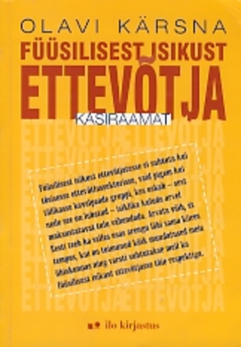 Füüsilisest isikust ettevõtja käsiraamat