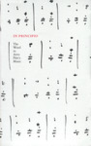In principo. Sõna Arvo Pärdi muusikas. The Word in Arvo Pärt's Music