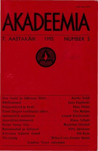 Akadeemia 5/1995