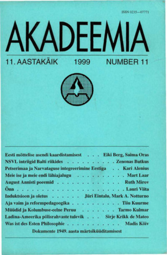 Akadeemia 11/1999
