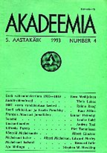 Akadeemia 4/1993