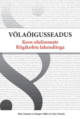 Võlaõigusseadus koos olulisemate Riigikohtu lahenditega