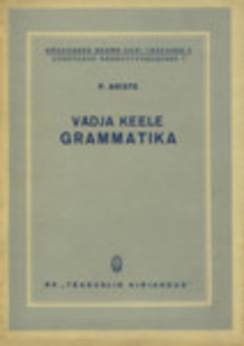 Vadja keele grammatika