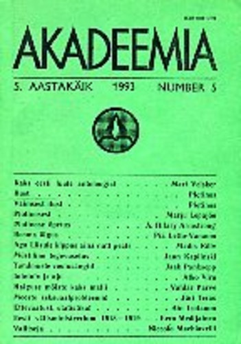 Akadeemia 5/1993