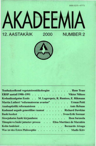 Akadeemia 2/2000