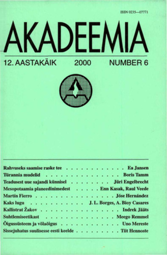 Akadeemia 6/2000