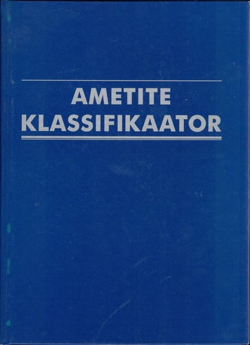 Ametite klassifikaator
