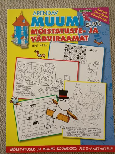 Arendav Muumi mõistatuste- ja värviraamat (Suvi)