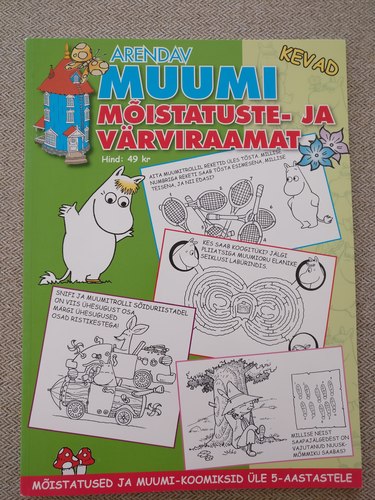 Arendav Muumi mõistatuste- ja värviraamat (Kevad)